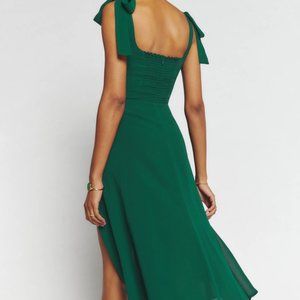 Reformation Twilight Dress - Emerald